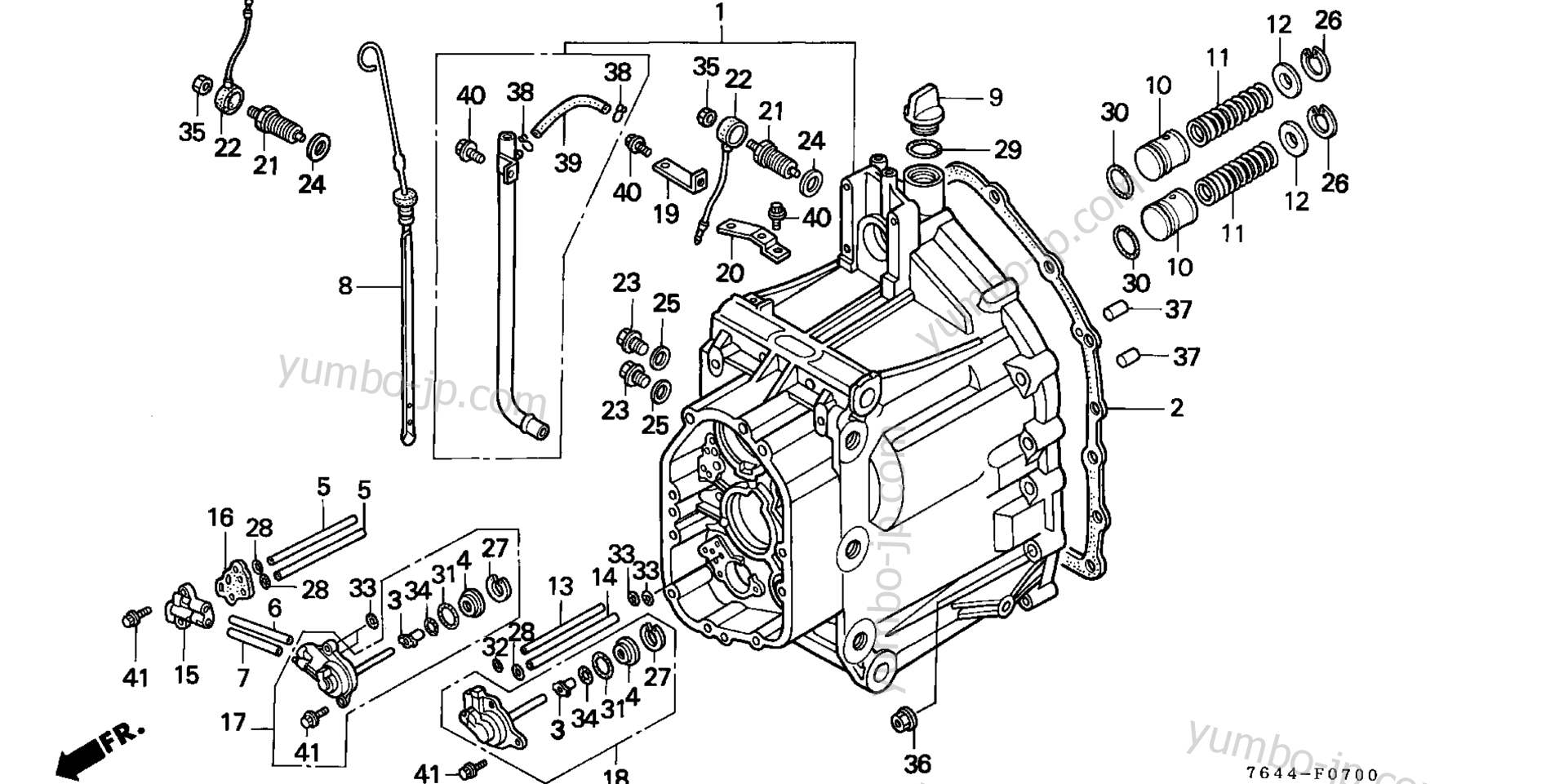 FRONT TRANSMISSION CASE для садовых тракторов HONDA H6522 A4 