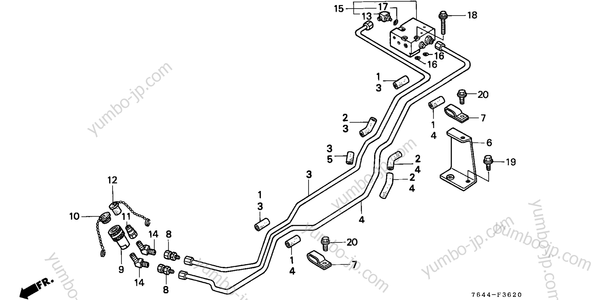 HYDRAULIC OUTPUT VALVE для садовых тракторов HONDA H6522 A4 