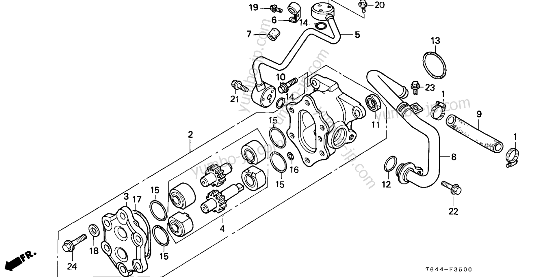 HYDRAULIC PUMP для садовых тракторов HONDA H6522 A4 