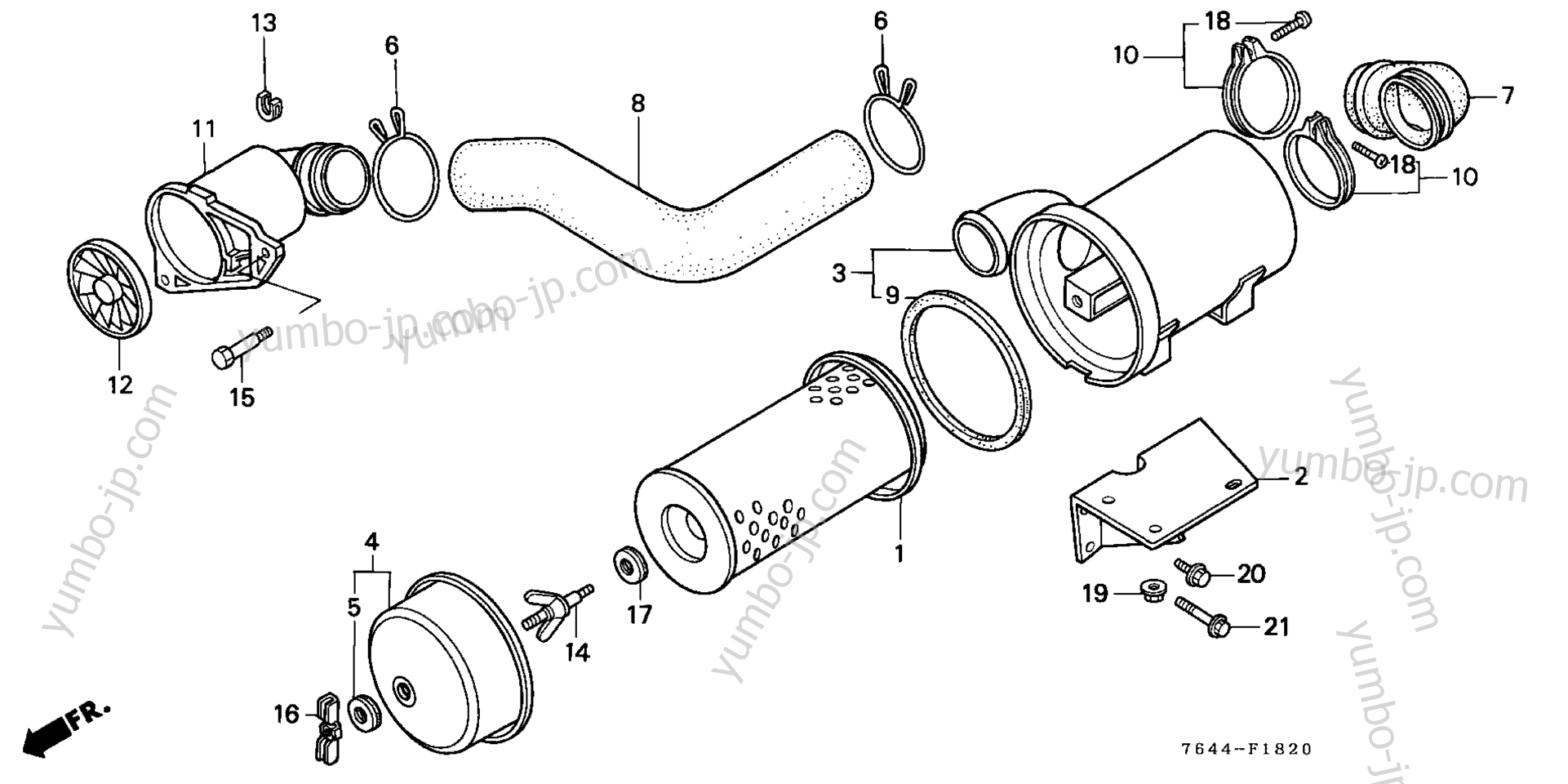 AIR CLEANER for compact tractors HONDA H6522 A4 