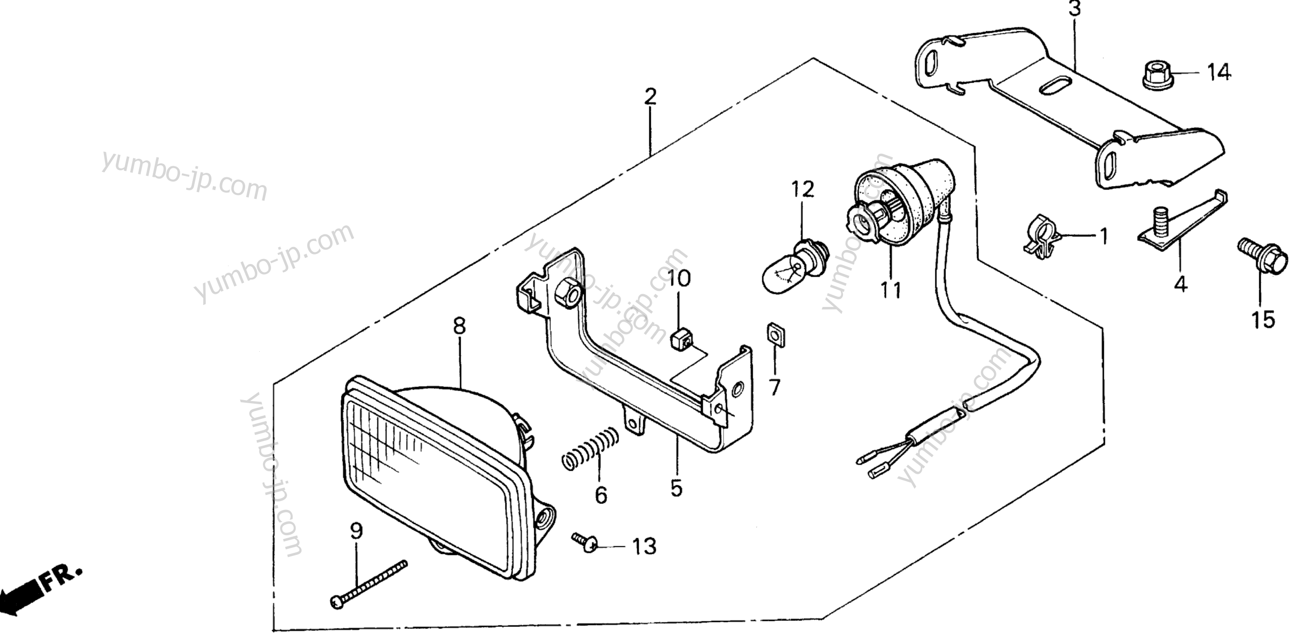 HEADLIGHT for compact tractors HONDA RT5000 A 