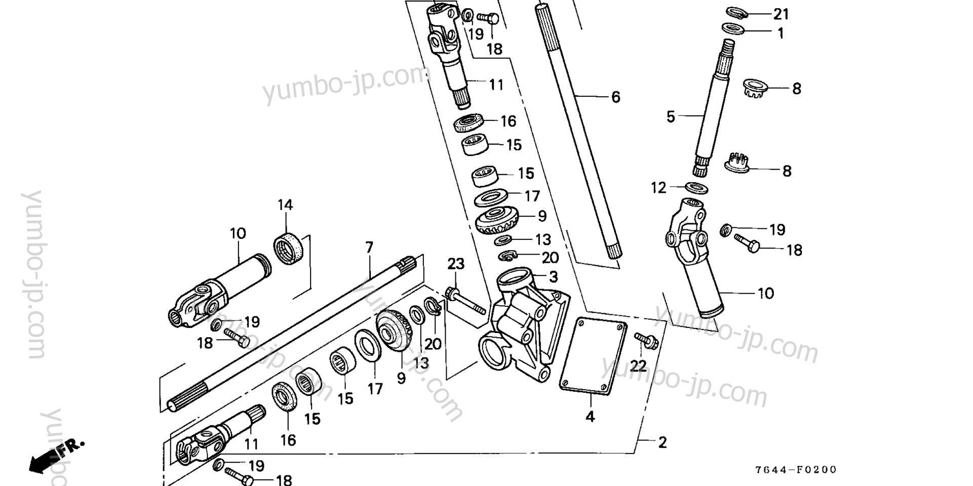 STEERING BEVEL GEAR for compact tractors HONDA H6522 A4 