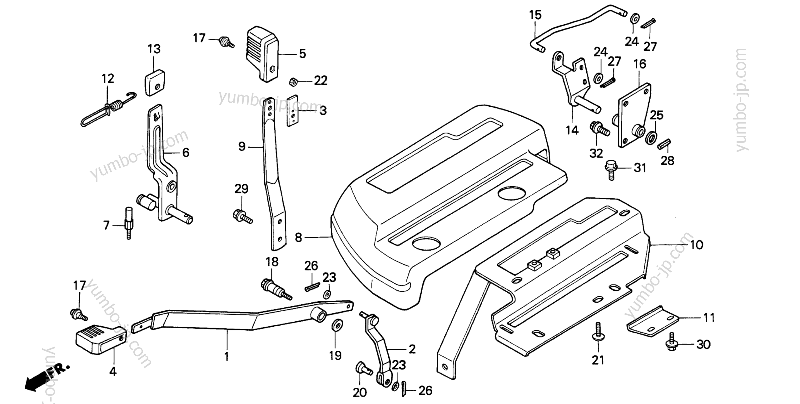 RIGHT CONTROL PANEL для садовых тракторов HONDA RT5000 A 