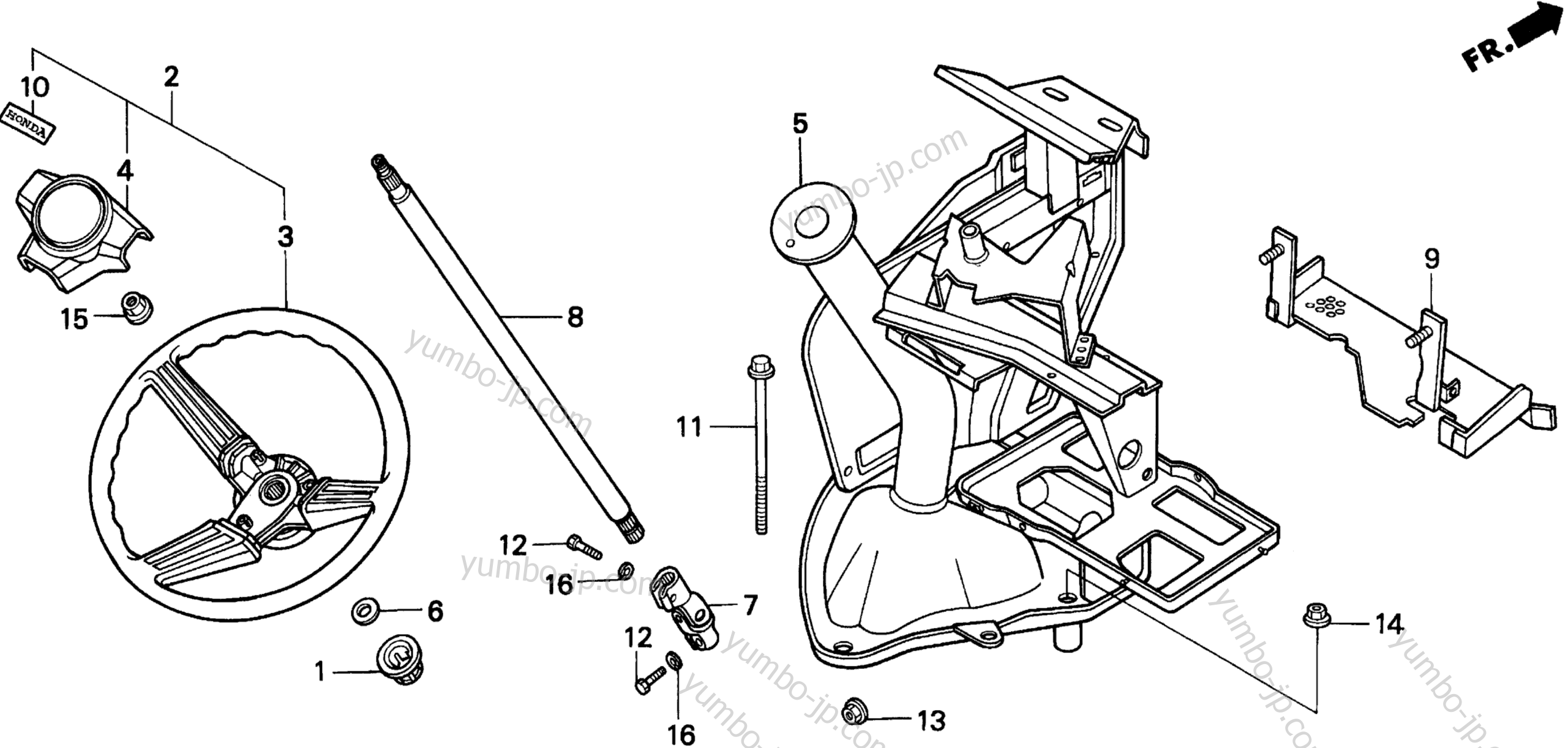 STEERING WHEEL for compact tractors HONDA H5013 A2/A 