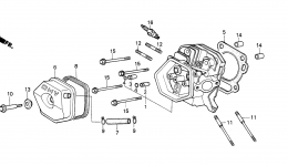 CYLINDER HEAD for садового трактора HONDA RT5000 A