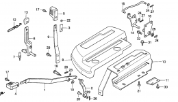 RIGHT CONTROL PANEL for садового трактора HONDA H5013 AC2/A