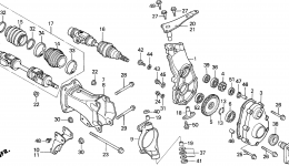 FRONT FINAL CASE for садового трактора HONDA H5013 A4/A