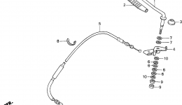 THROTTLE LEVER for садового трактора HONDA H5013 A2/D