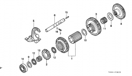 AUXILIARY CHANGE GEAR for садового трактора HONDA H6522 A4/A