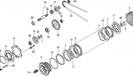 CLUTCH for садового трактора HONDA H5013 A4/B