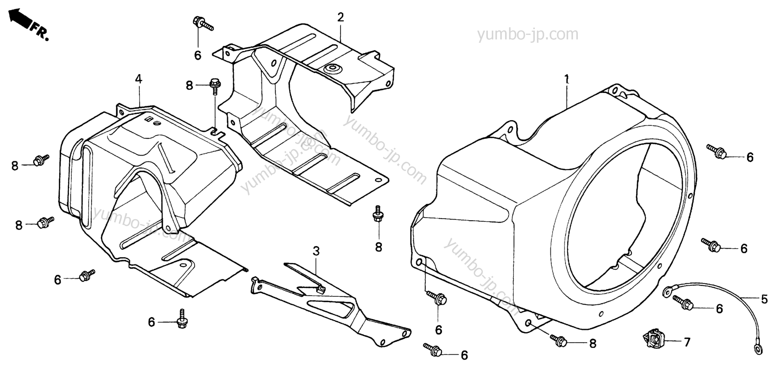 FAN COVER for compact tractors HONDA H5013 A2/A 