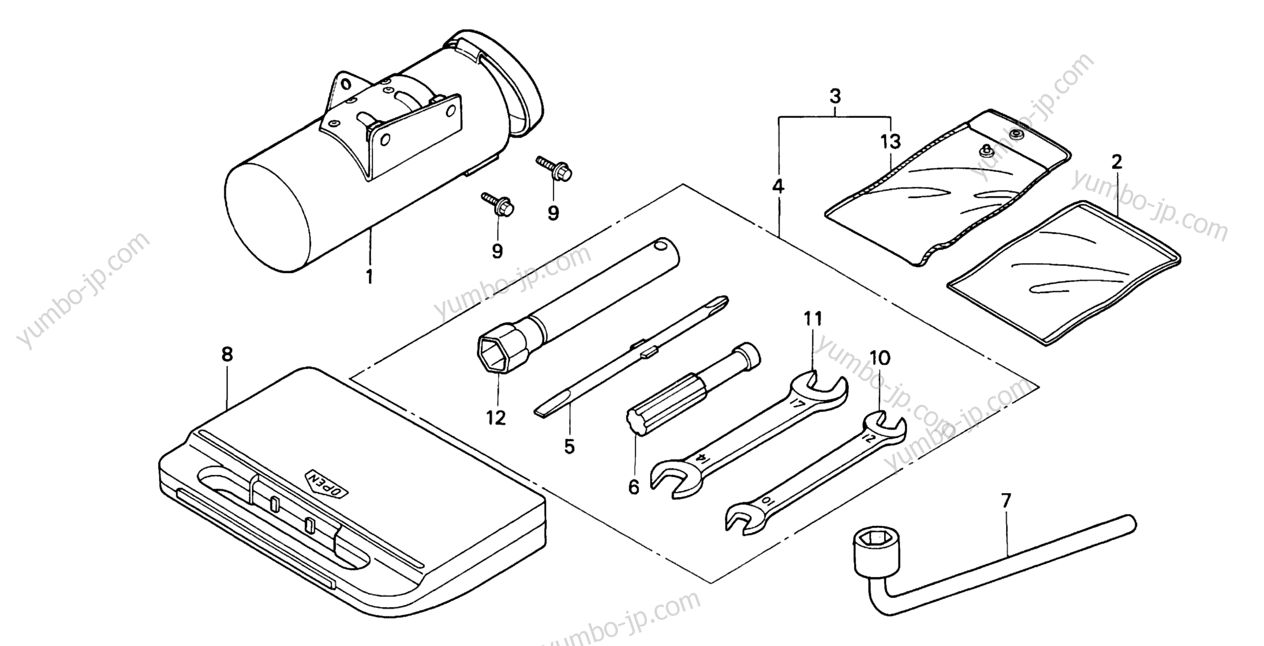 TOOLS for compact tractors HONDA RT5000 A 