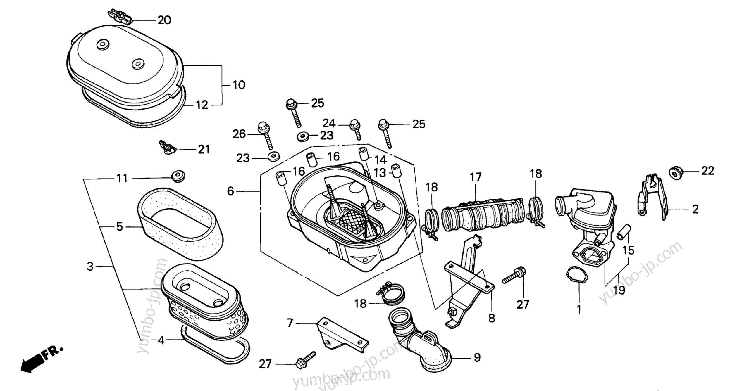 AIR CLEANER для садовых тракторов HONDA H5013 AC4/B 