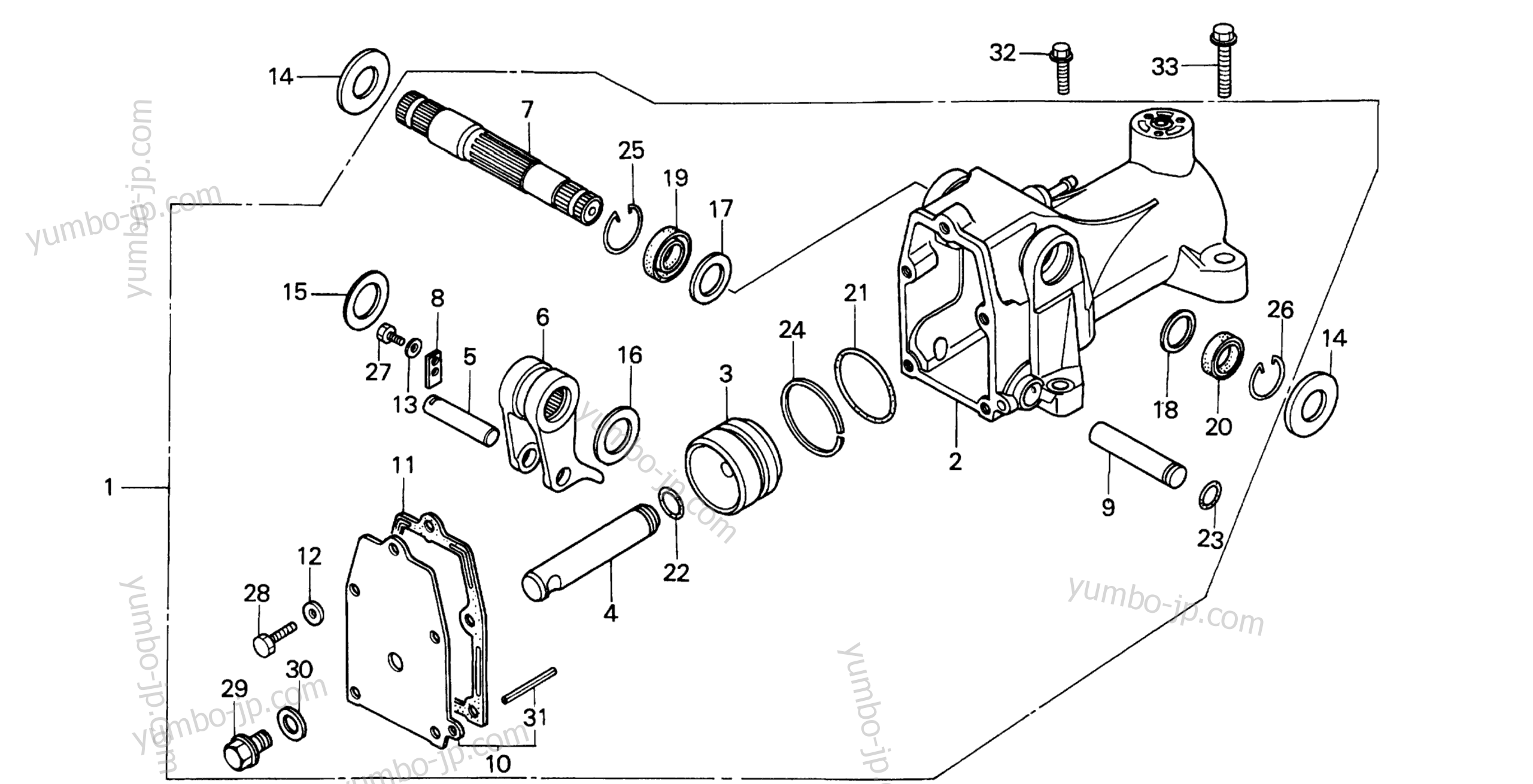 HYDRAULIC CYLINDER для садовых тракторов HONDA H5013 A2/A 