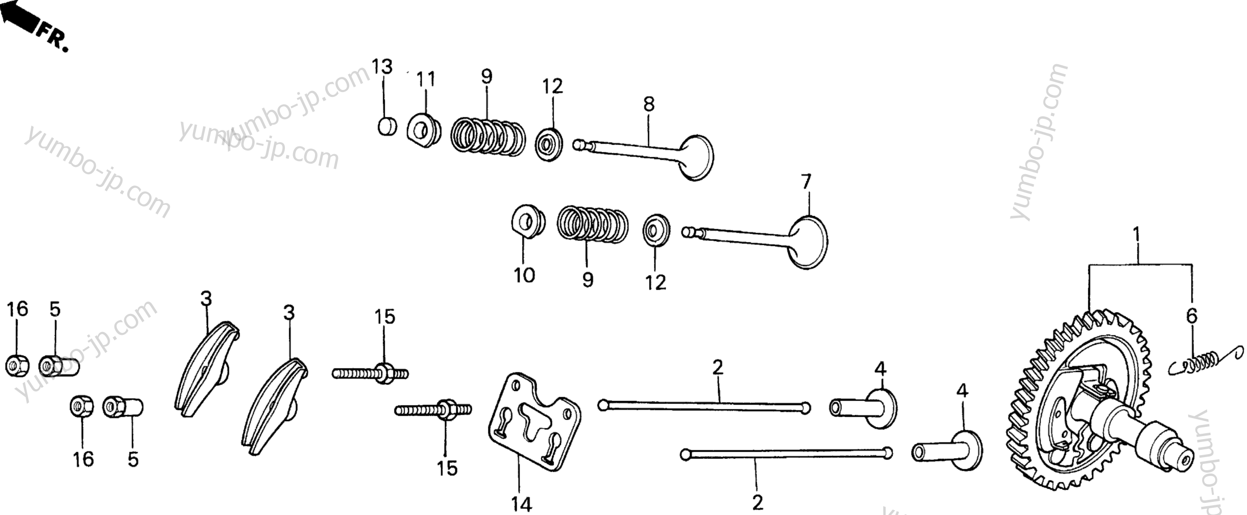 CAMSHAFT for compact tractors HONDA RT5000 A 