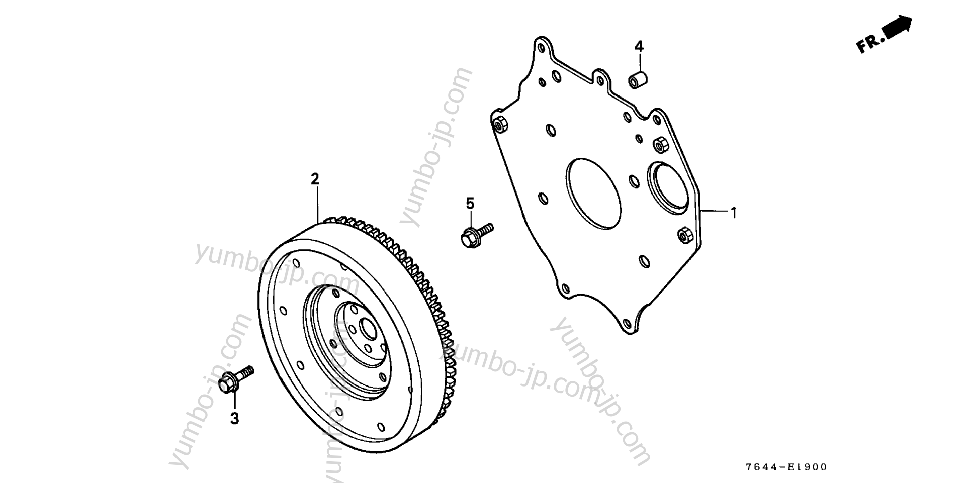 FLYWHEEL for compact tractors HONDA H6522 A4 