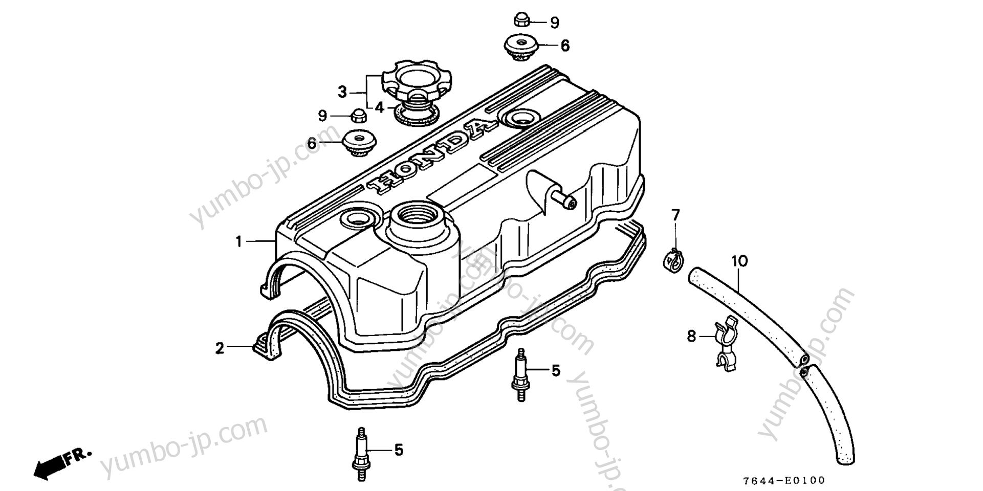 Крышка головки блока цилиндров для садовых тракторов HONDA H6522 A4 