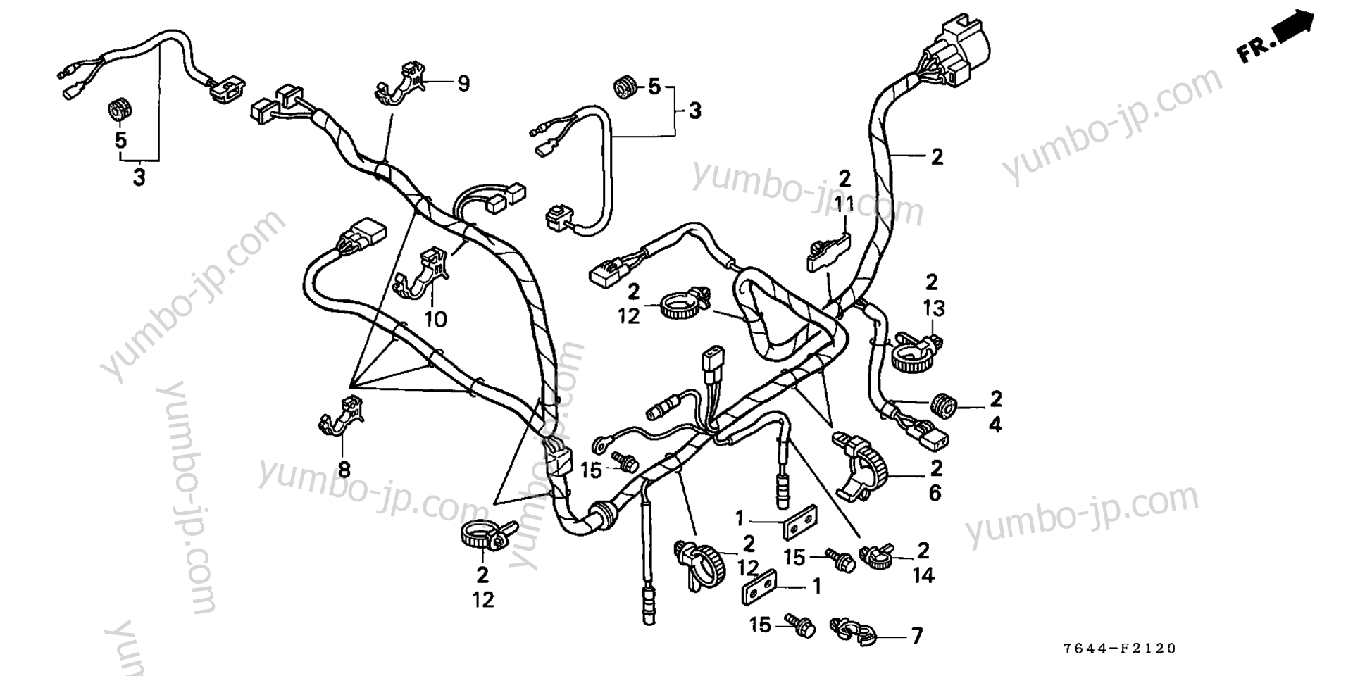 REAR WIRE HARNESS для садовых тракторов HONDA H6522 A4 