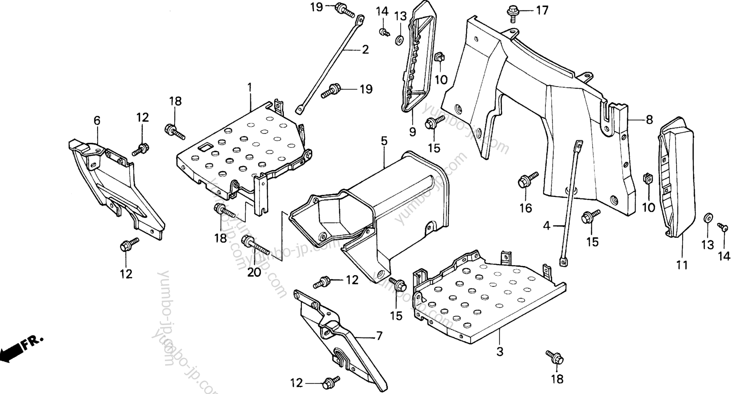 FLOOR for compact tractors HONDA H5013 A2/A 