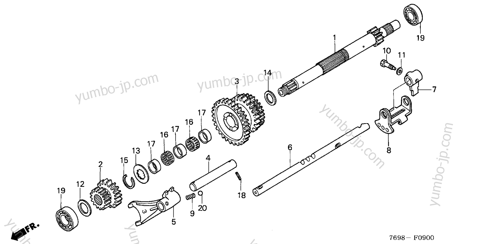 MAINSHAFT для садовых тракторов HONDA H5518 NA4/C 