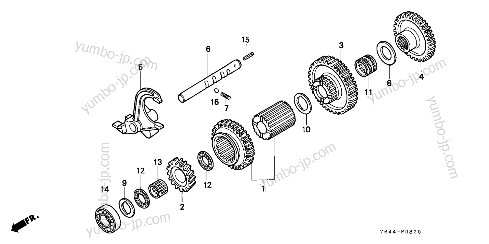 AUXILIARY CHANGE GEAR для садовых тракторов HONDA H6522 A4 