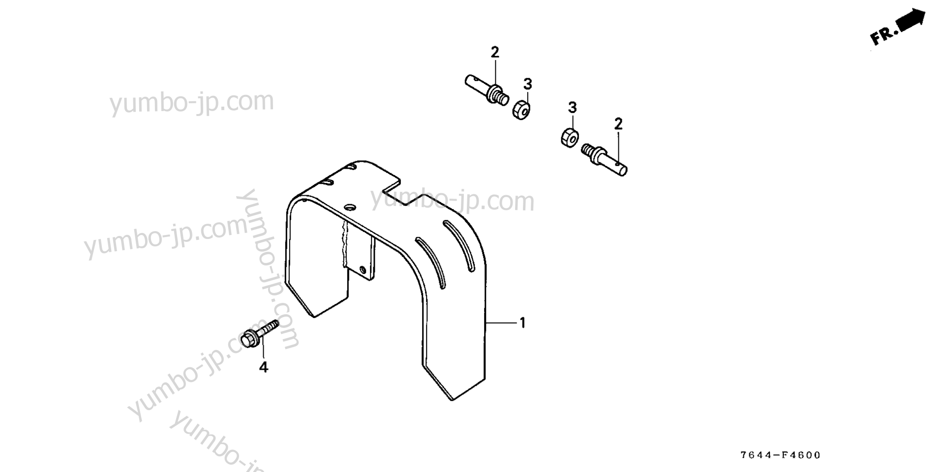 RR. P.T.O. MASTER SHIELD для садовых тракторов HONDA H6522 A4/A 