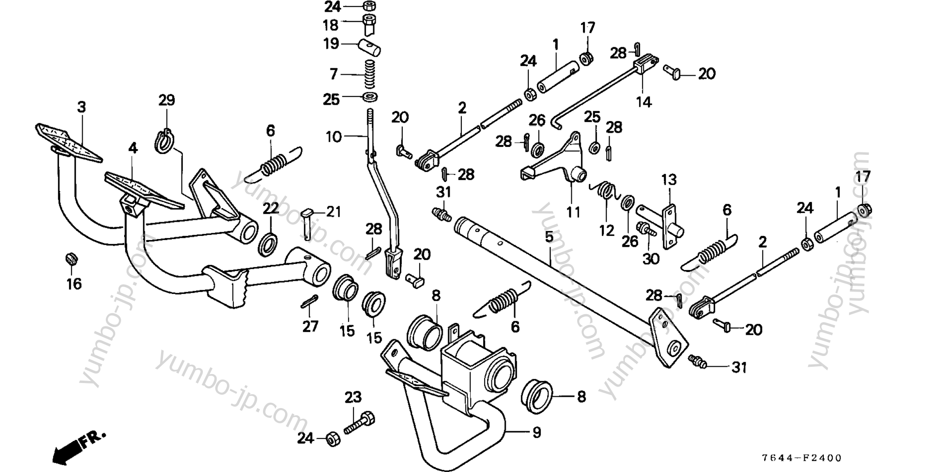 PEDAL для садовых тракторов HONDA H6522 A4/A 