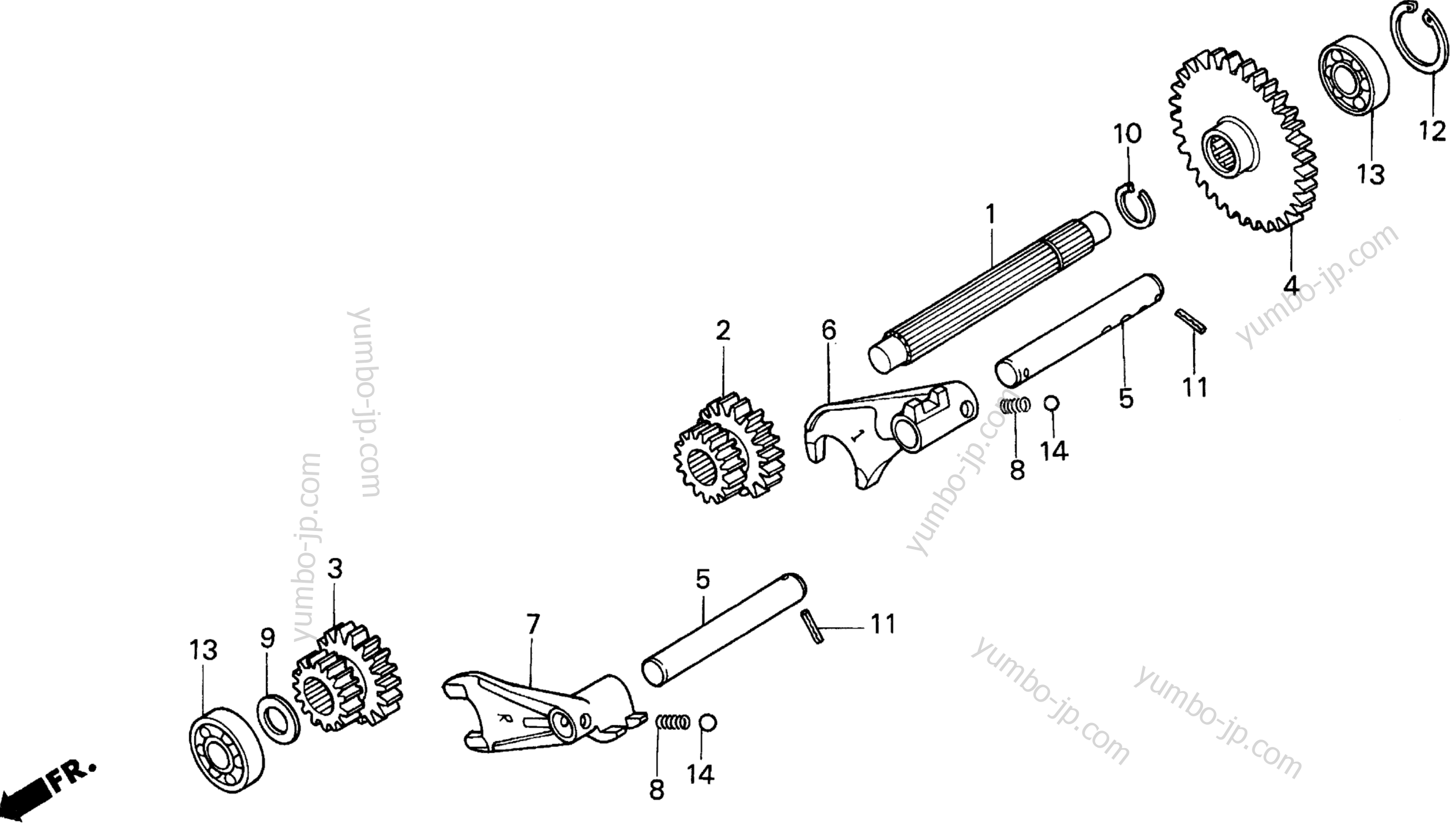 UPPER COUNTERSHAFT для садовых тракторов HONDA H5013 AC4/B 