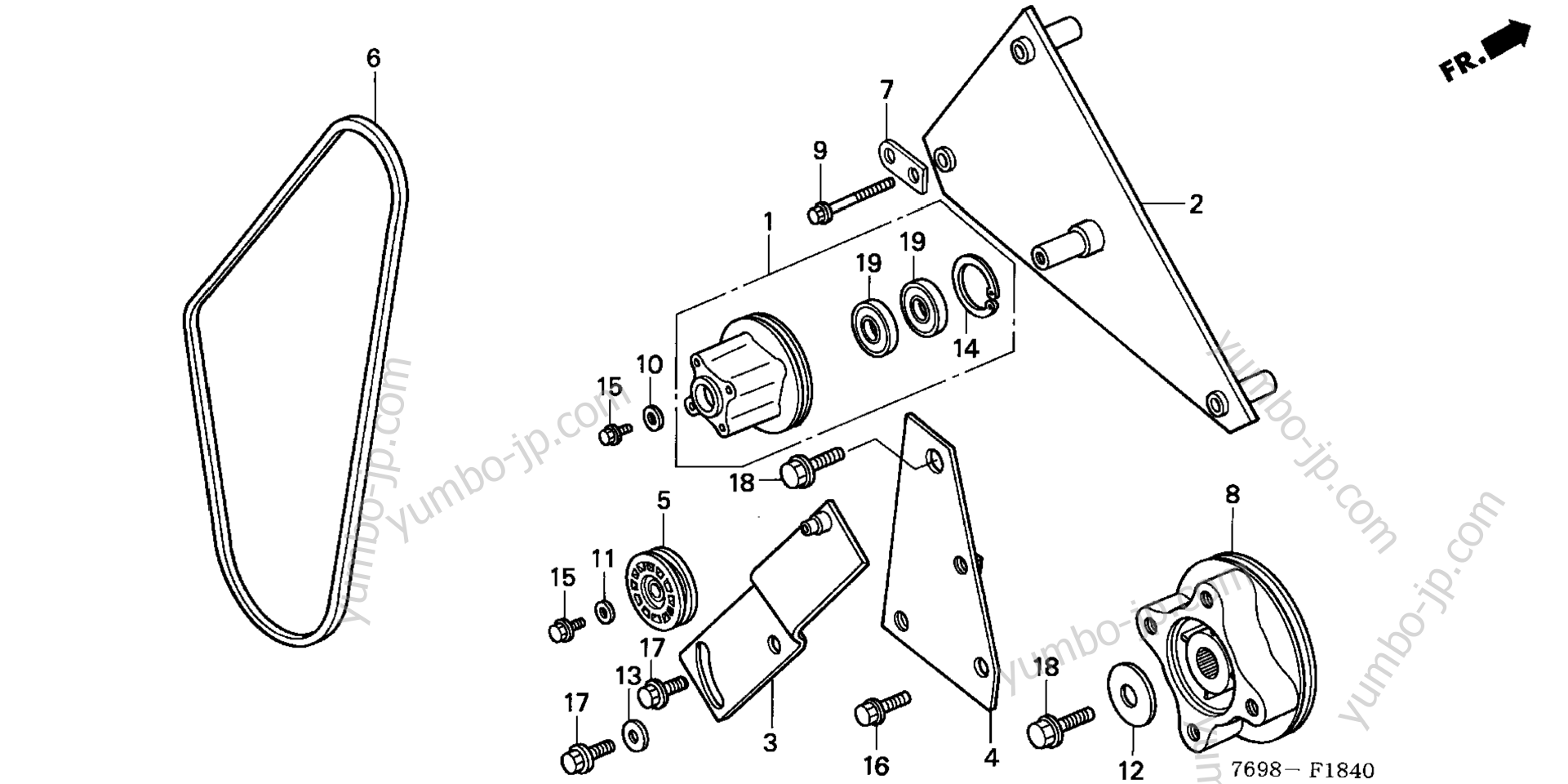 COOLING FAN PULLEY для садовых тракторов HONDA H5518 NA4/B 