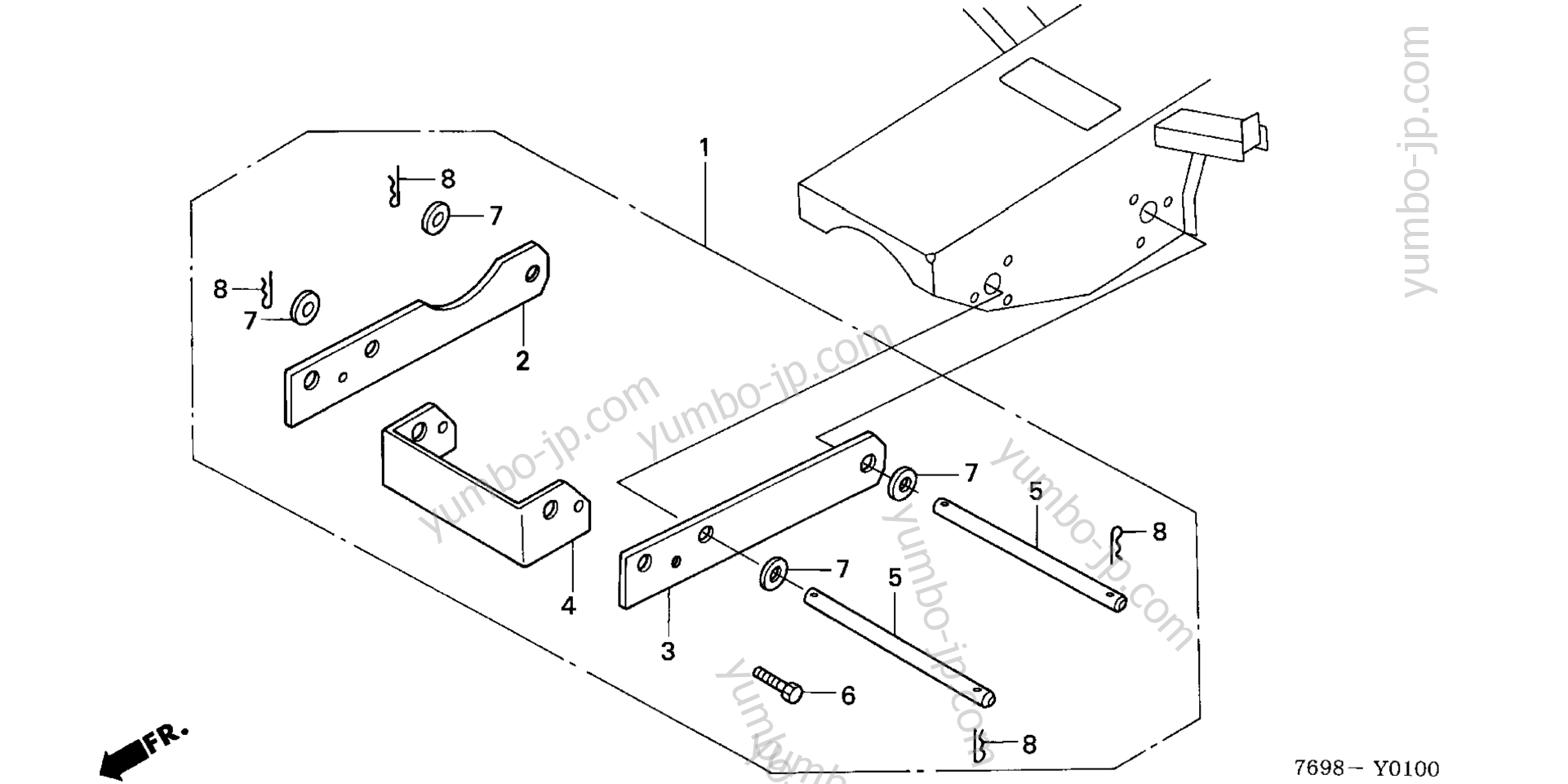 COUNTERWEIGHT for compact tractors HONDA H5518 NA4/B 