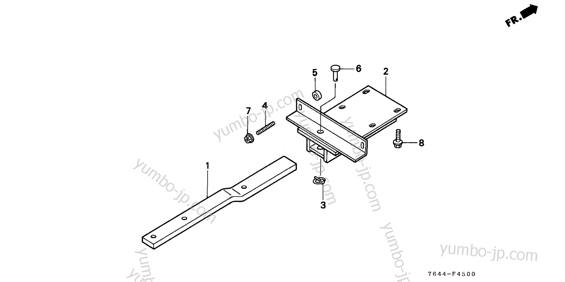 DRAW BAR BRACKET for compact tractors HONDA H6522 A4 