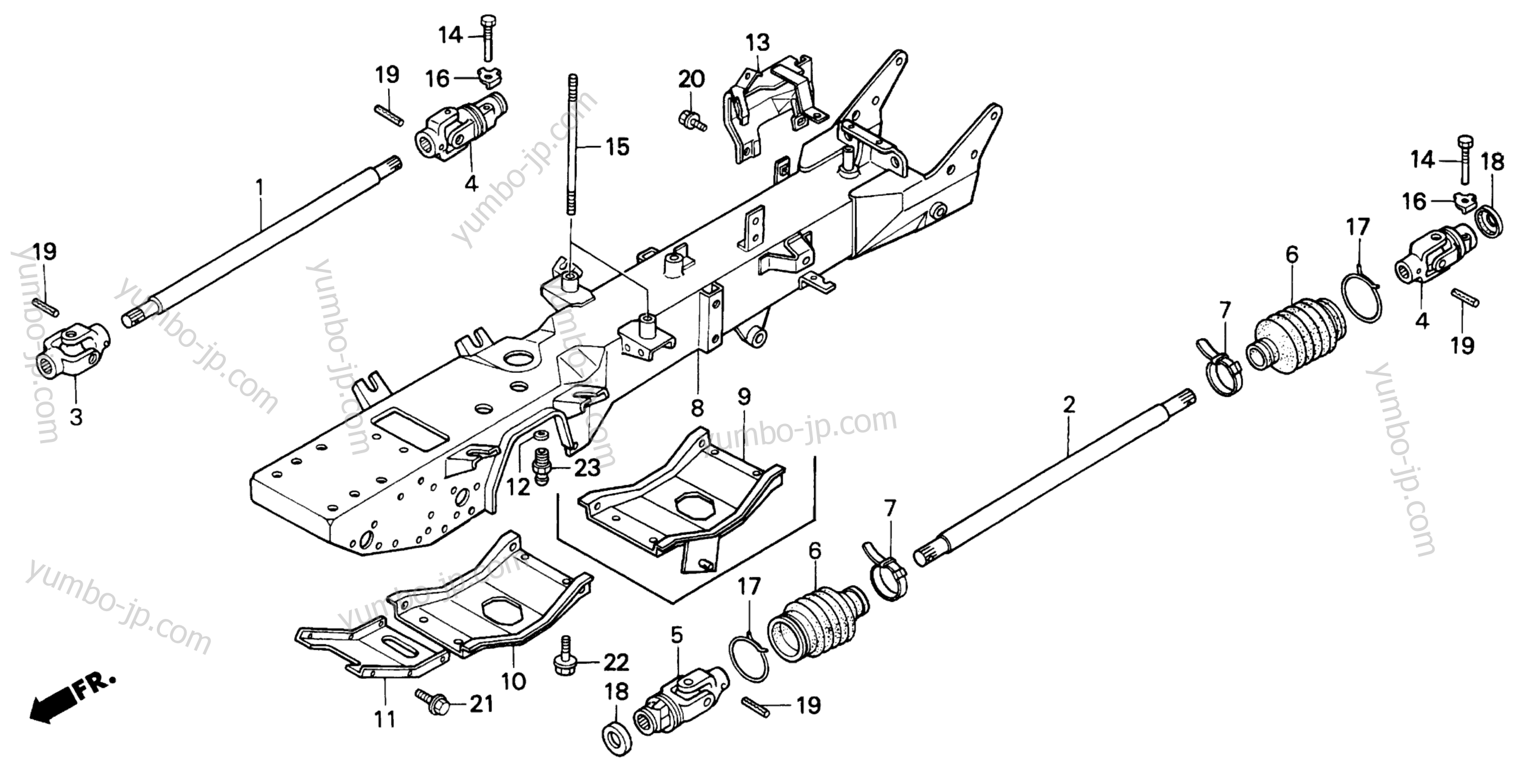 FRAME для садовых тракторов HONDA H5013 AC4/B 