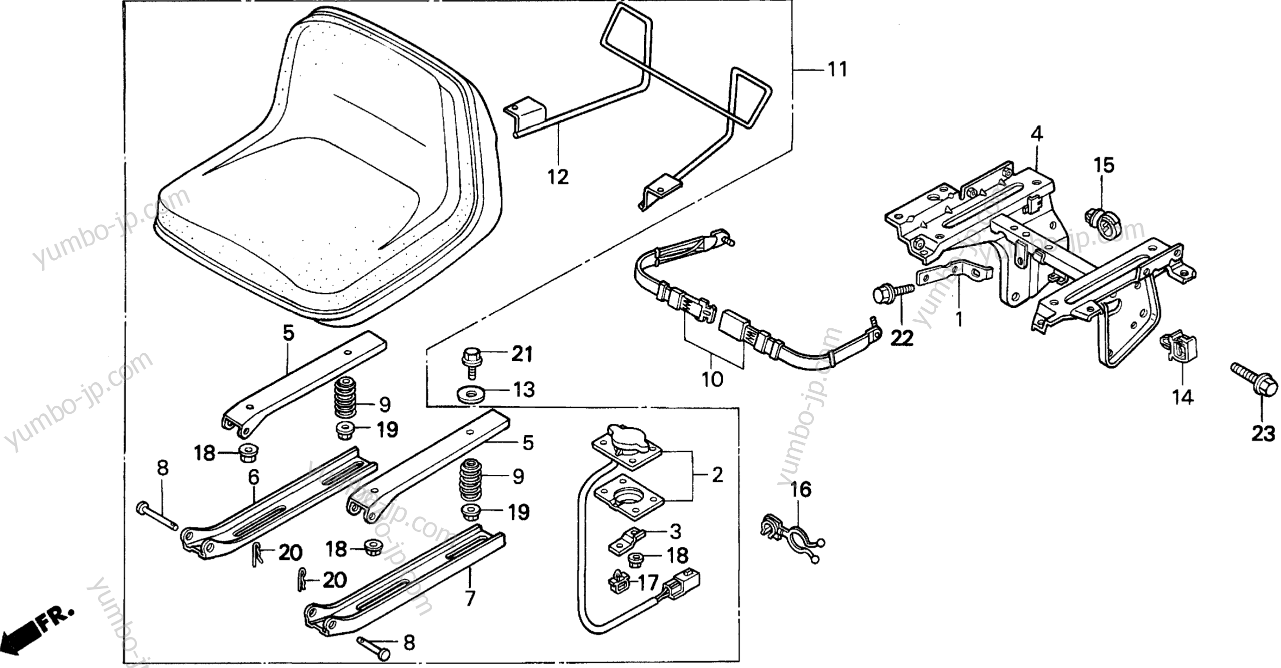 SEAT для садовых тракторов HONDA RT5000 A 