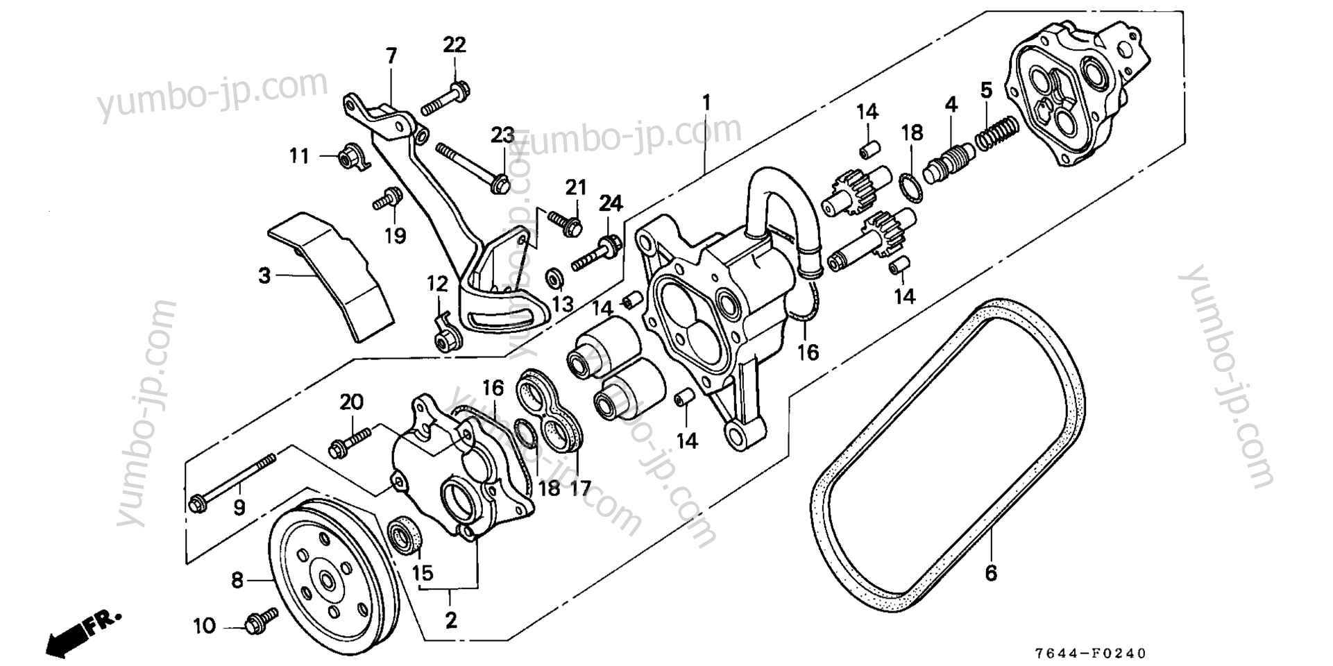 P.S. OIL PUMP для садовых тракторов HONDA H6522 A4/A 