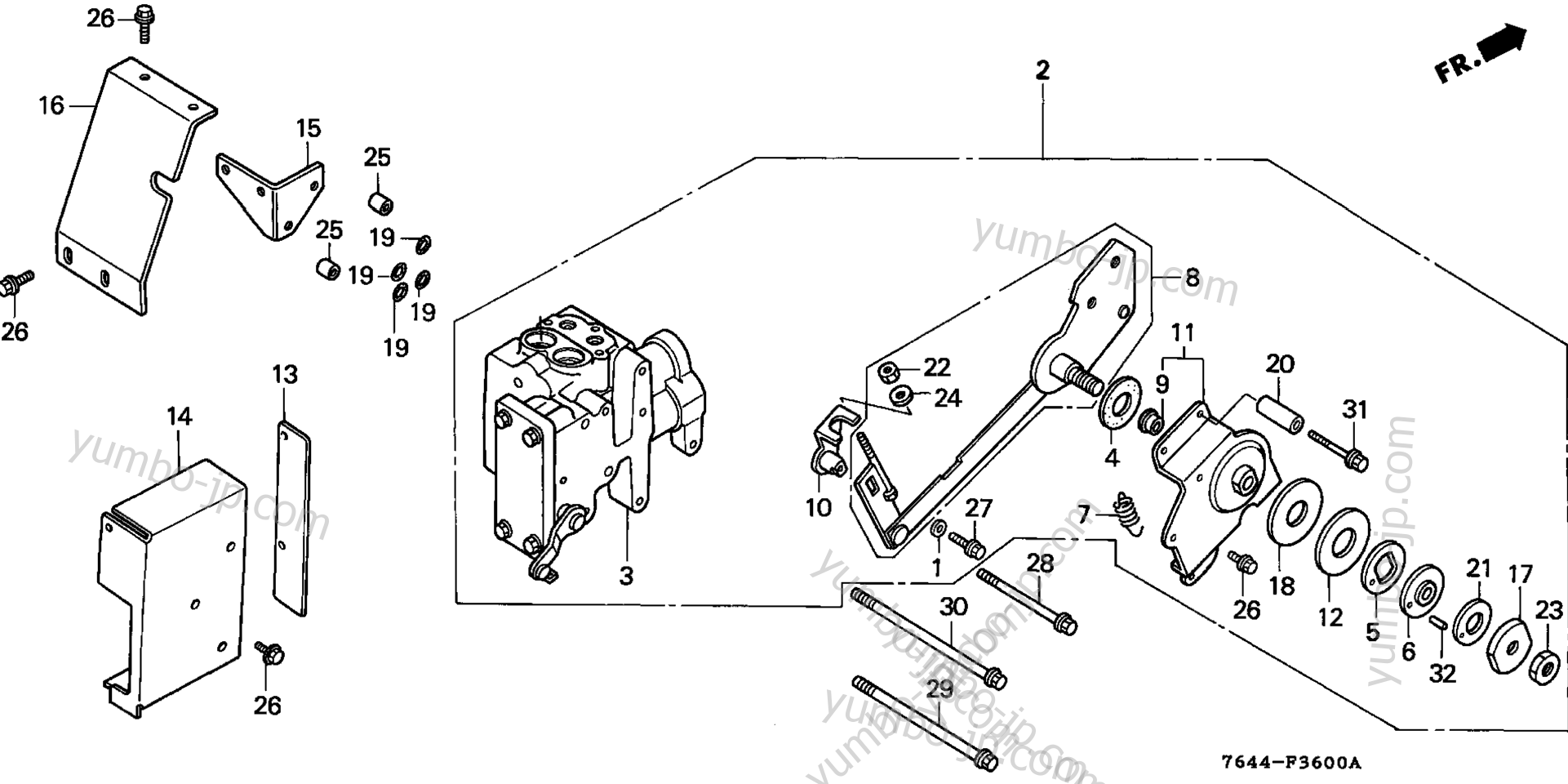 POSITION CONTROL VALVE for compact tractors HONDA H6522 A4/A 