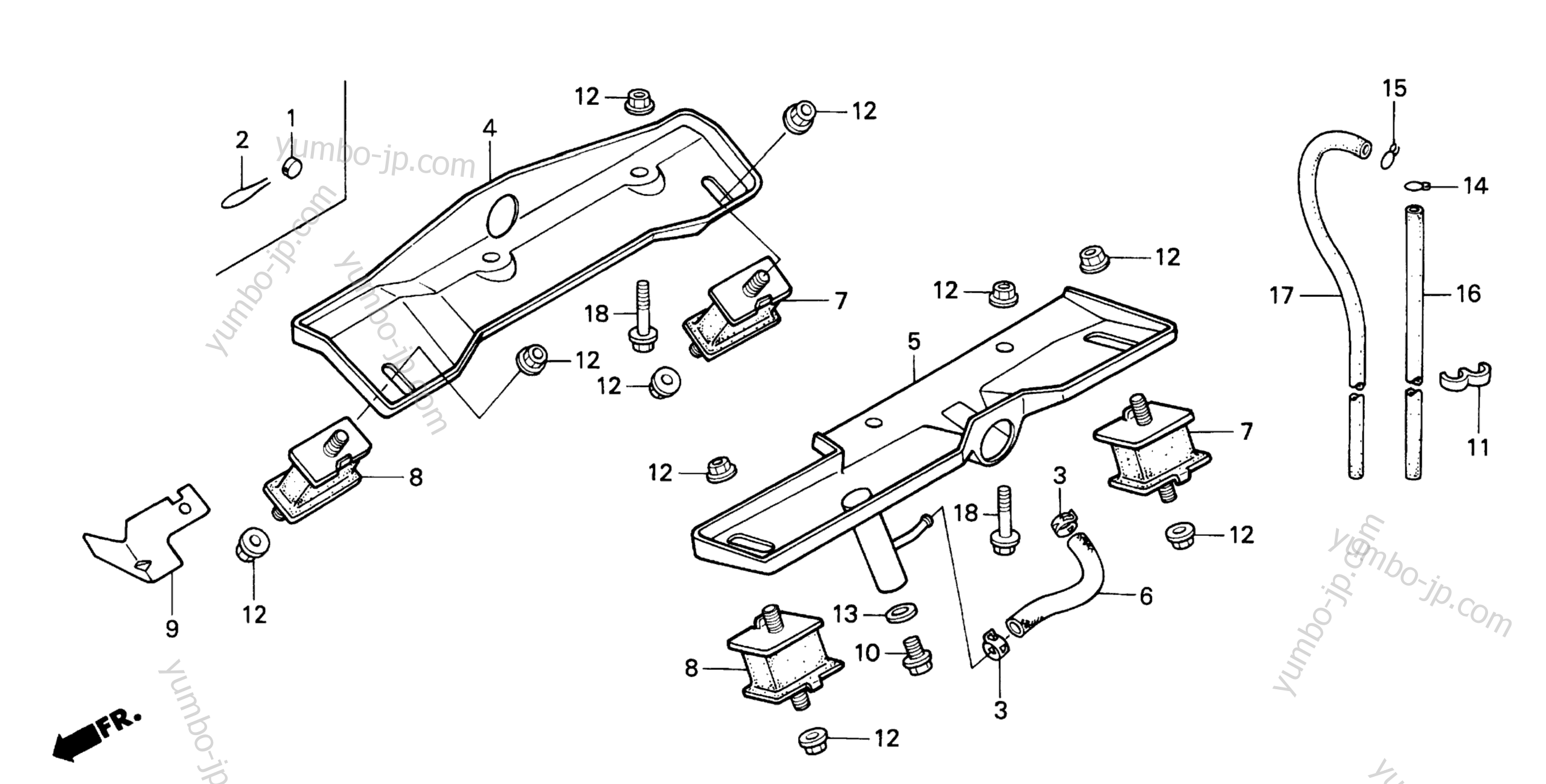 ENGINE MOUNTING PLATE для садовых тракторов HONDA H5013 AC4/A 