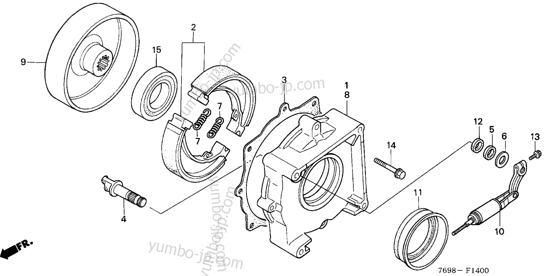 BRAKE for compact tractors HONDA H5518 NA4/B 