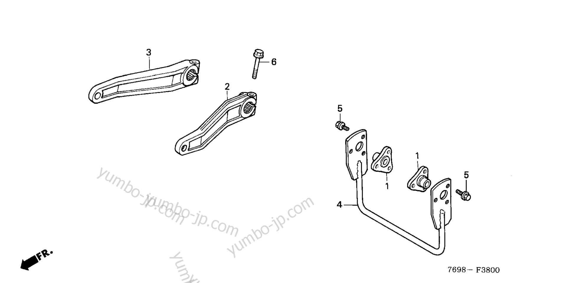 FRONT LIFT ARM for compact tractors HONDA H5518 NA4/B 