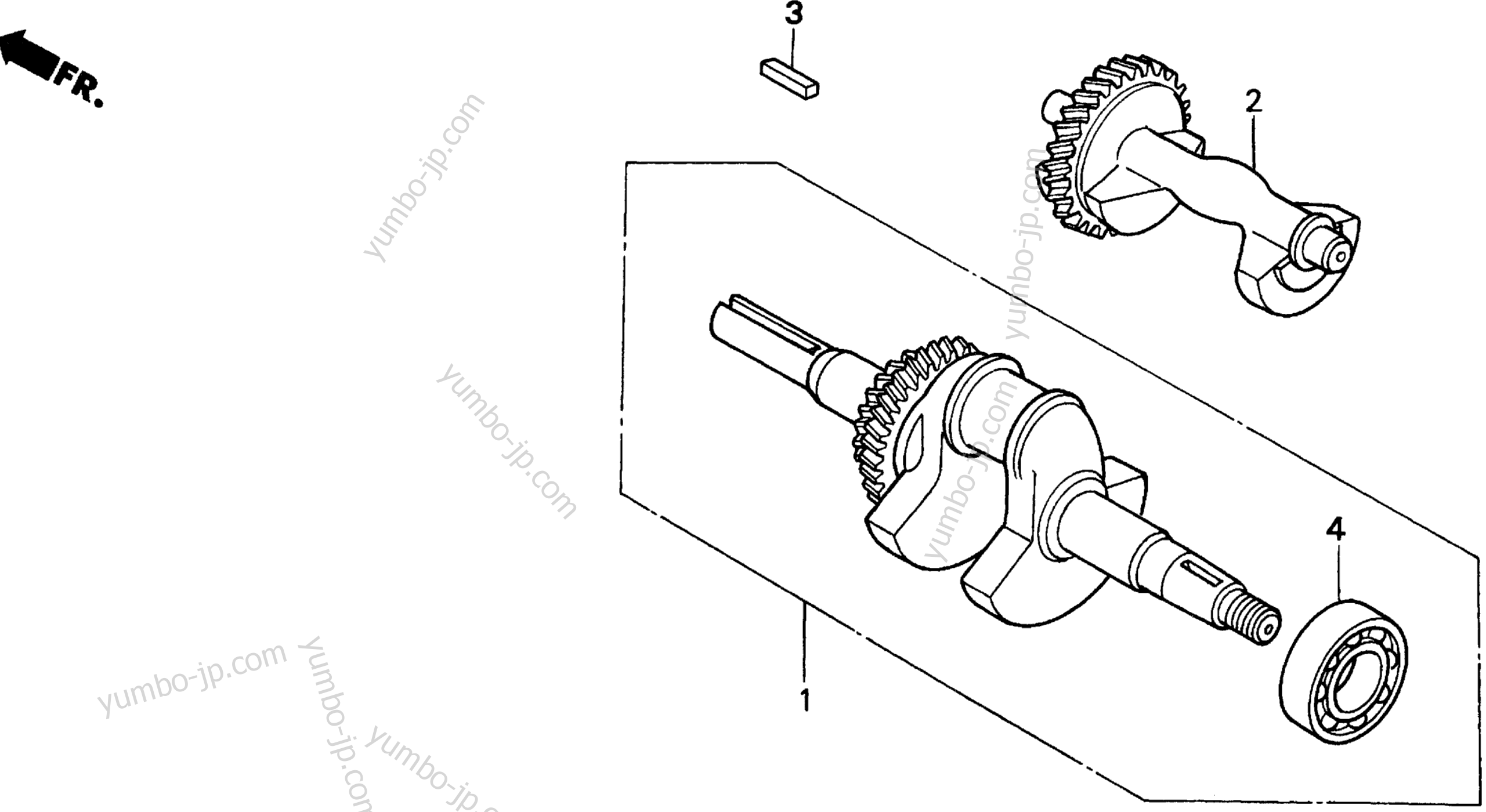 CRANKSHAFT for compact tractors HONDA H5013 A2/A 