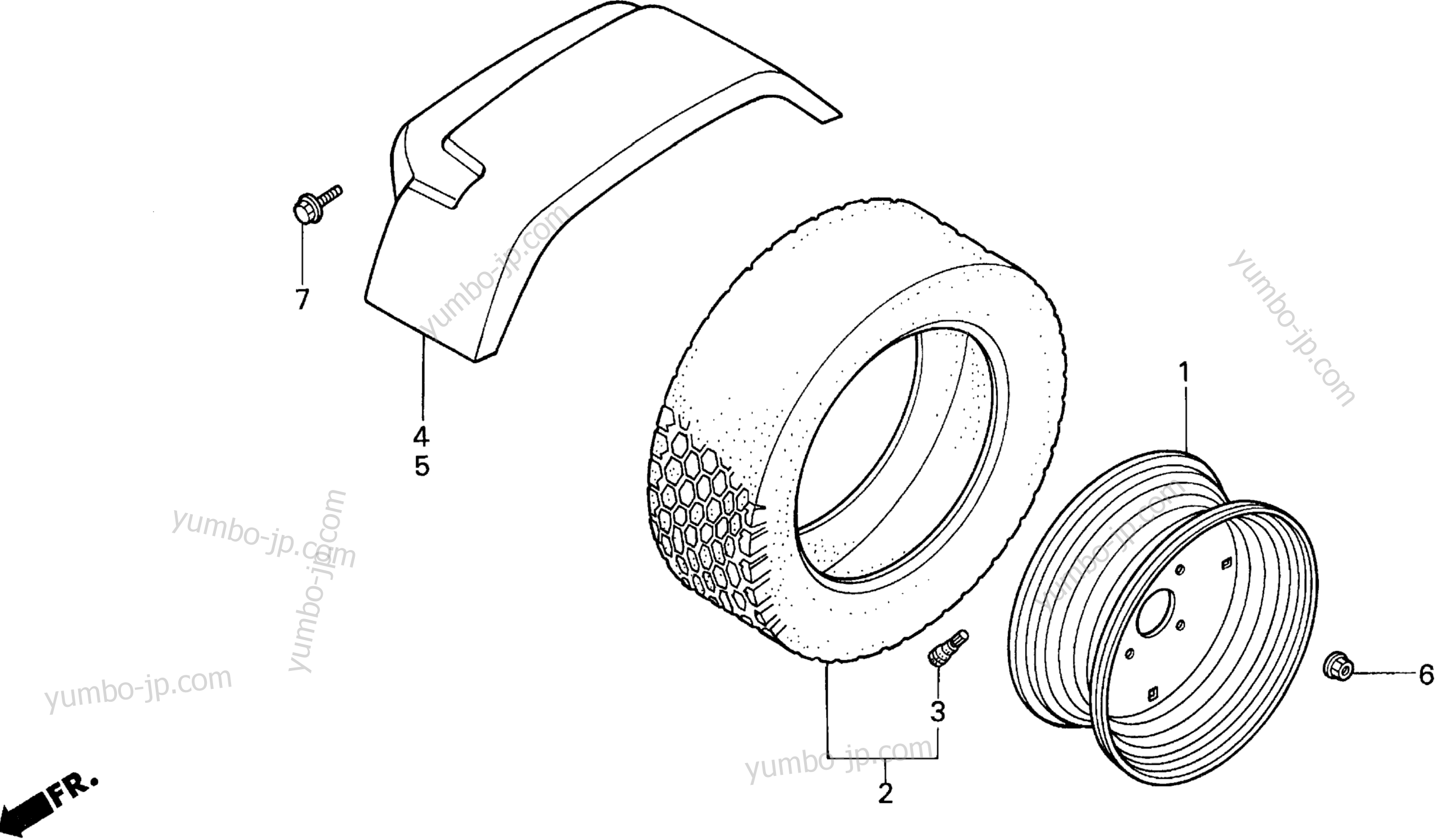 REAR WHEEL для садовых тракторов HONDA RT5000 A 