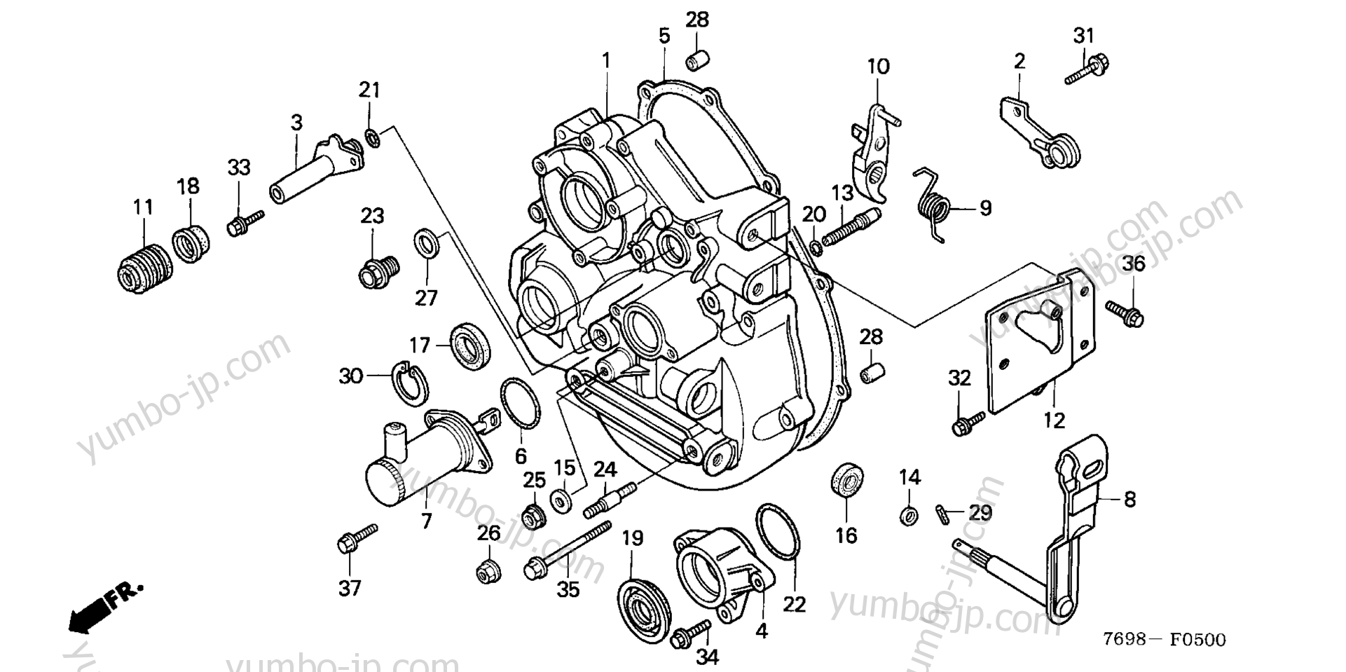 CLUTCH COVER для садовых тракторов HONDA H5518 NA4/C 