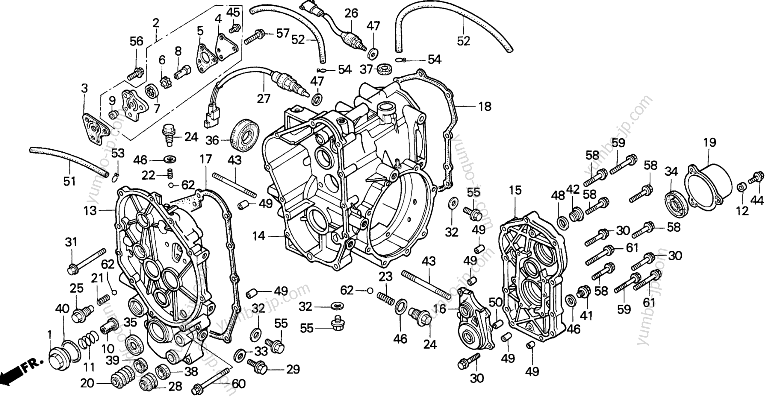 TRANSMISSION CASE для садовых тракторов HONDA H5013 AC4/B 