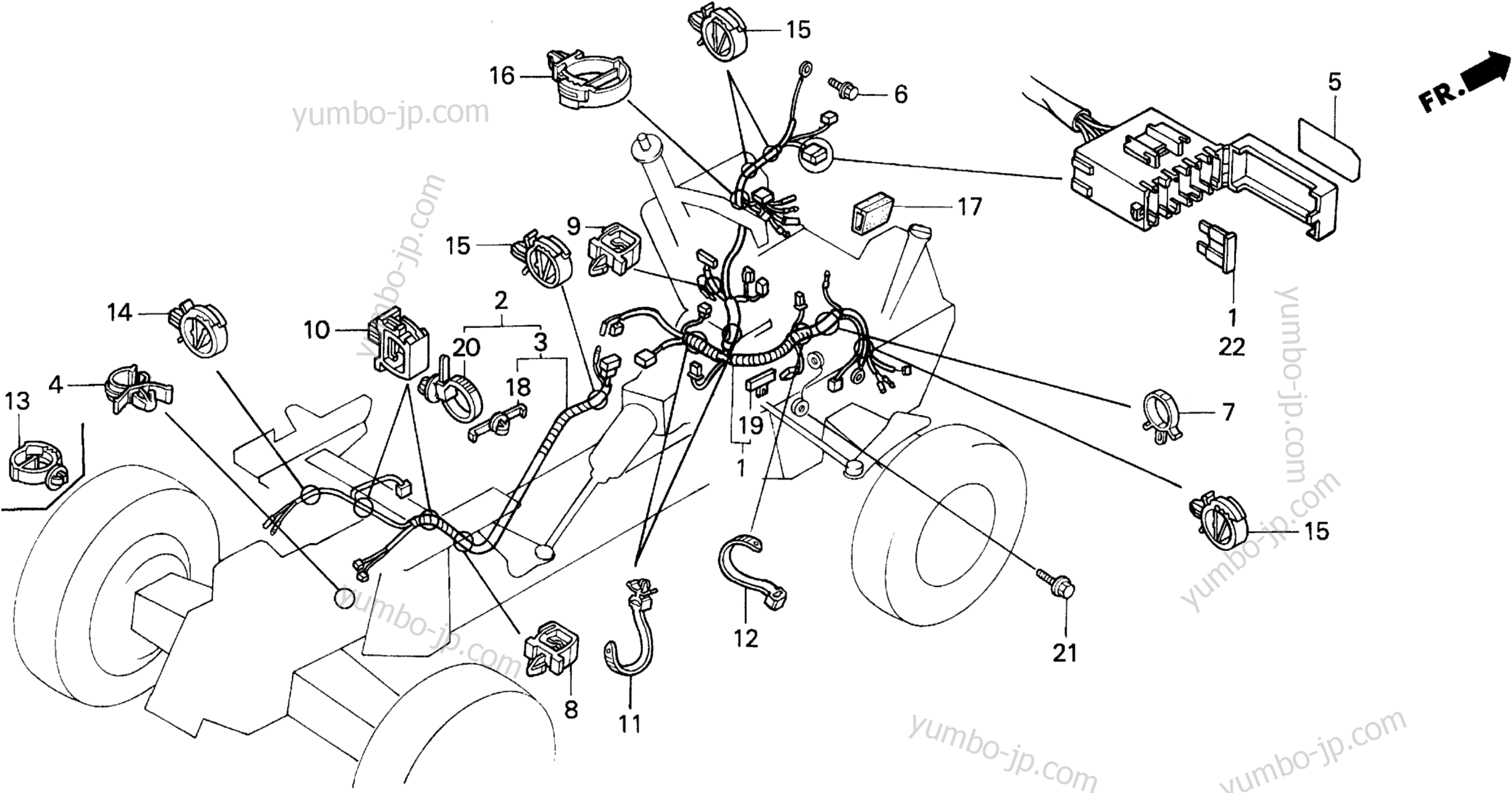 WIRE HARNESS for compact tractors HONDA H5013 A2/A 