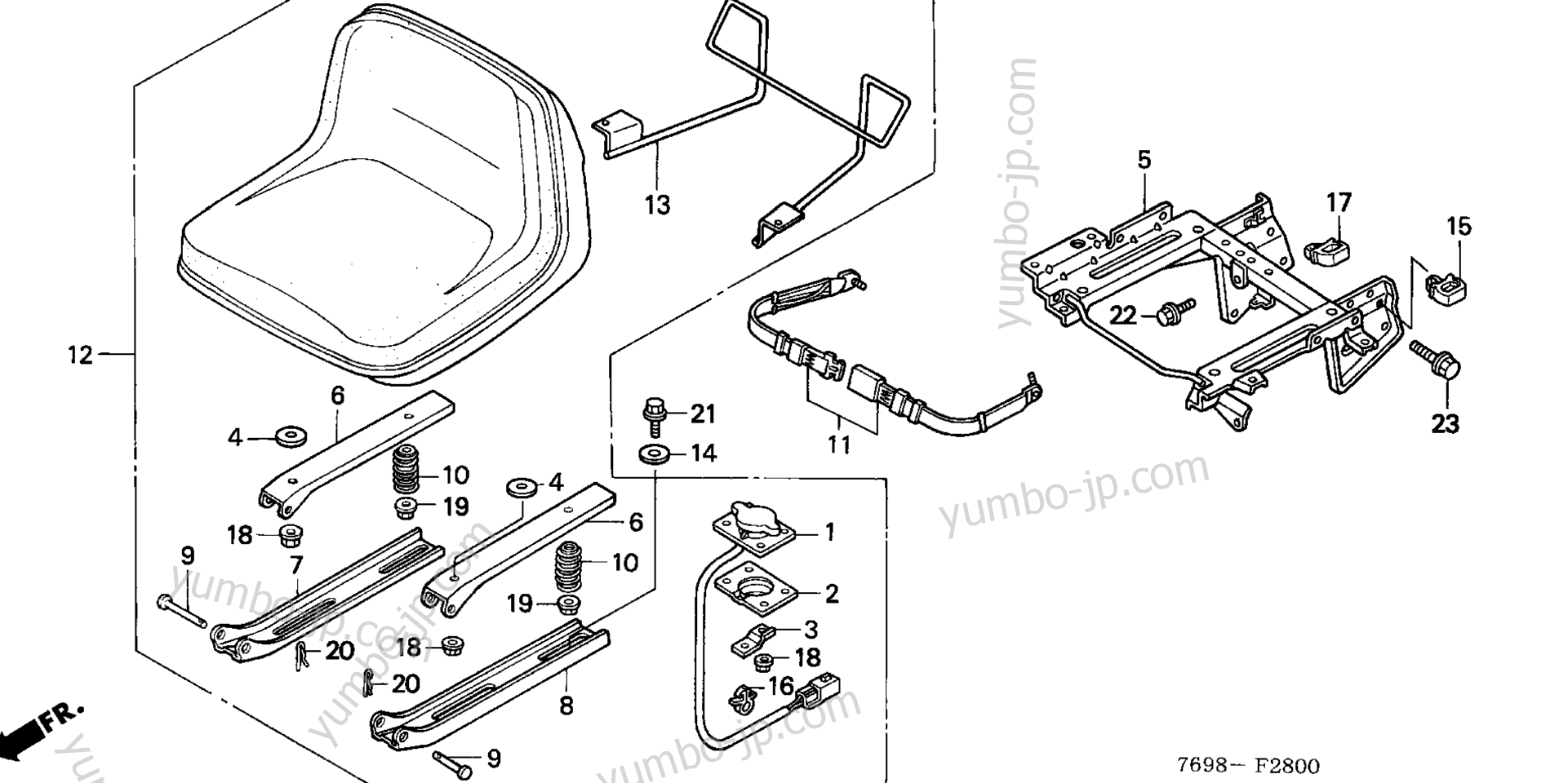 SEAT для садовых тракторов HONDA H5518 NA4/B 