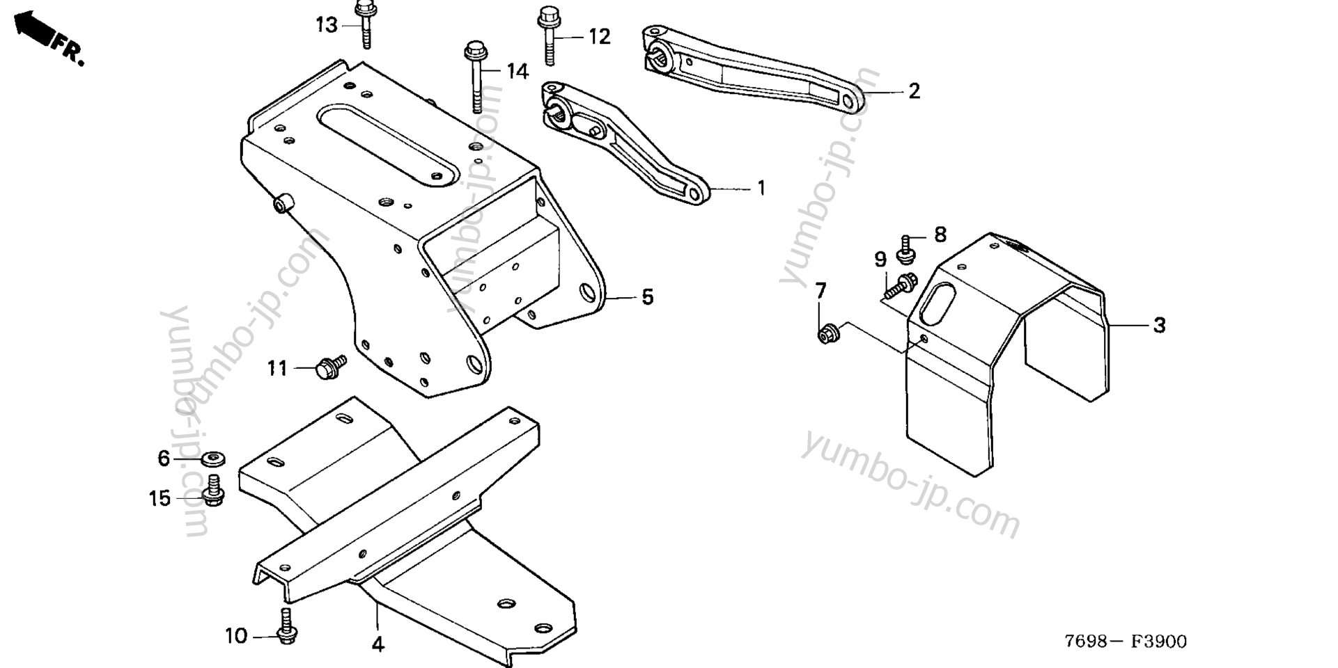 REAR LIFT ARM for compact tractors HONDA H5518 NA4/B 