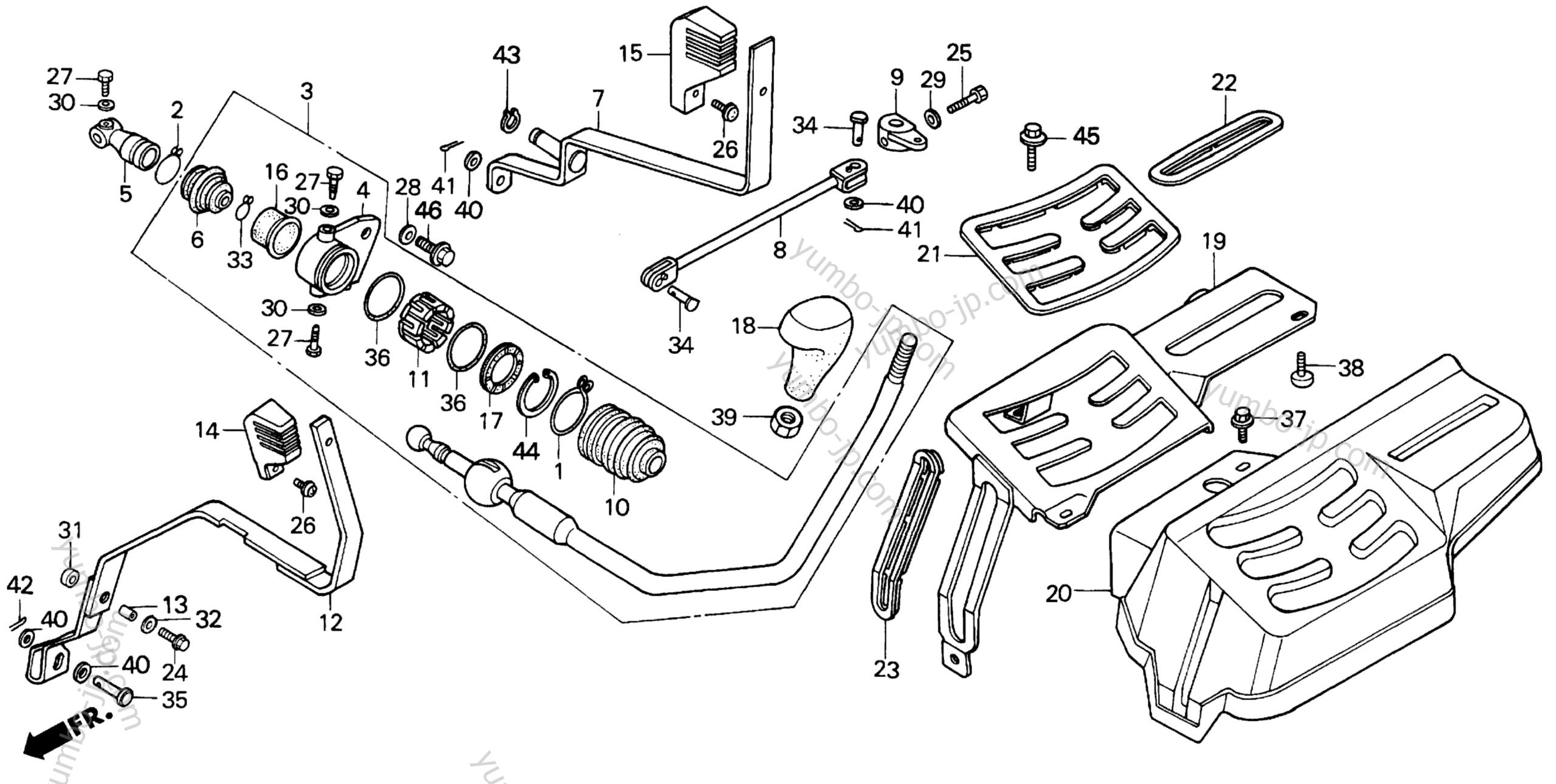 LEFT CONTROL PANEL for compact tractors HONDA RT5000 A 