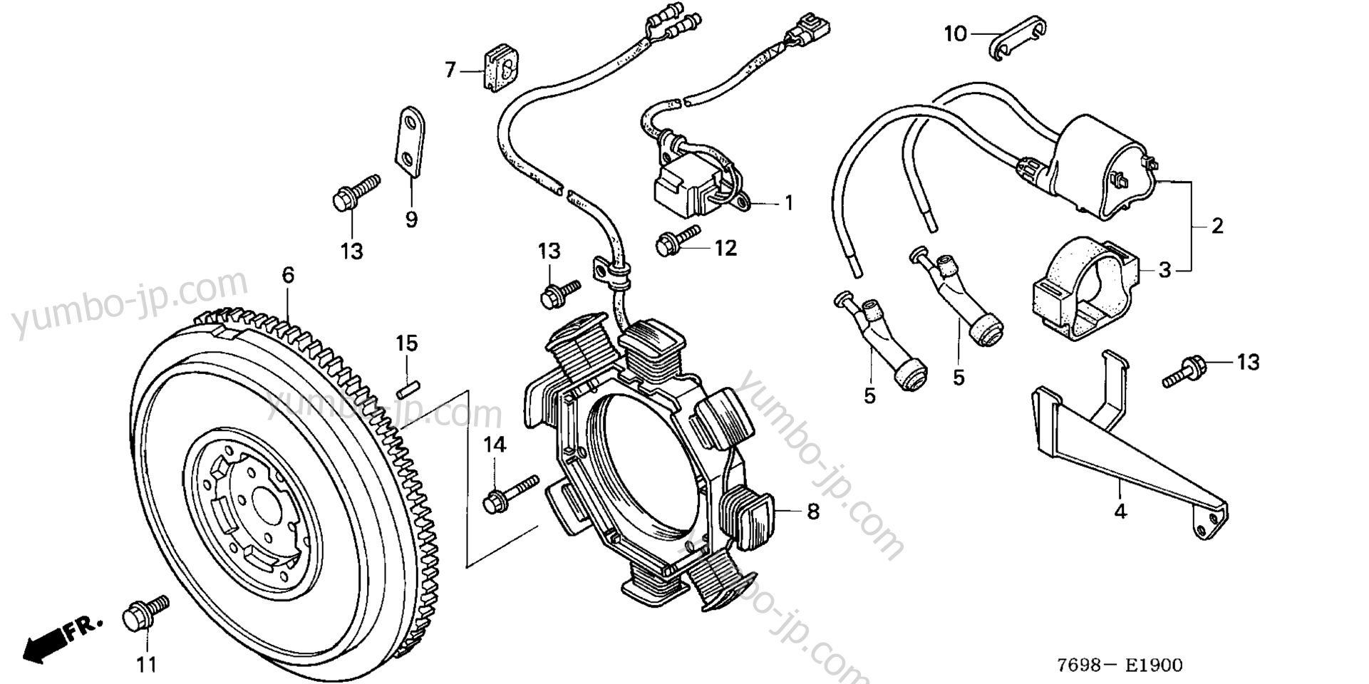 FLYWHEEL for compact tractors HONDA H5518 NA4/B 