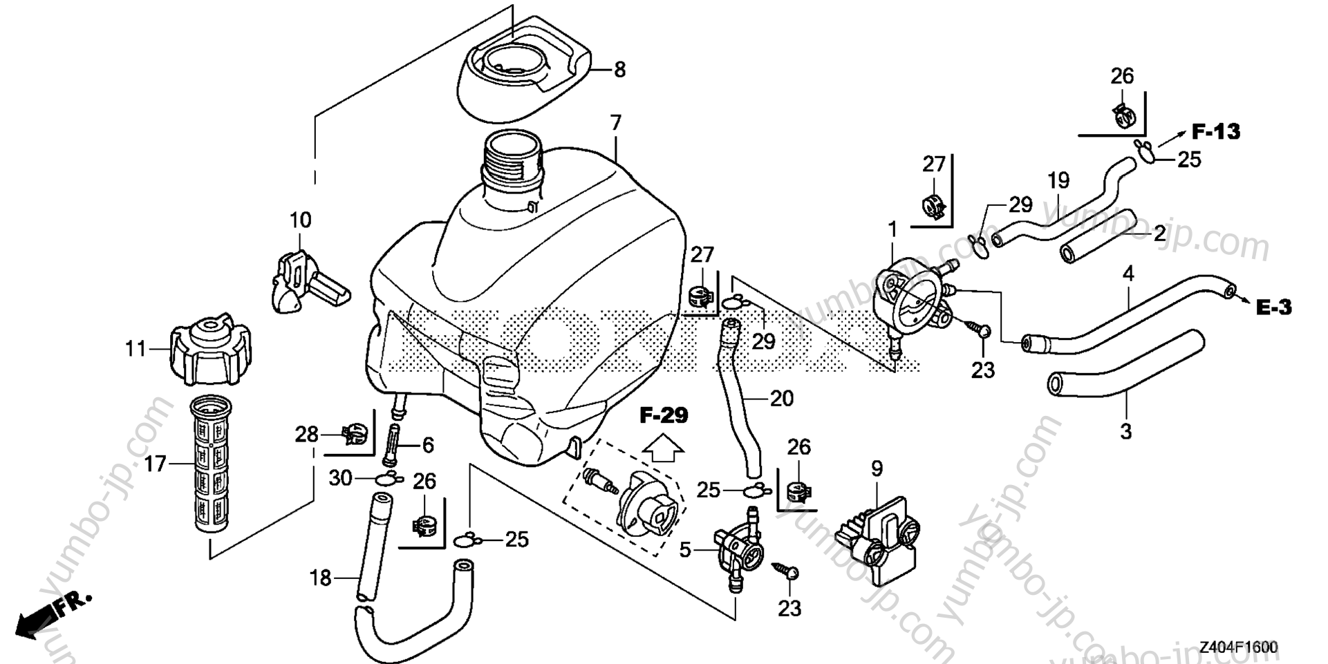 FUEL TANK for Generators HONDA EU1000IT1 A 