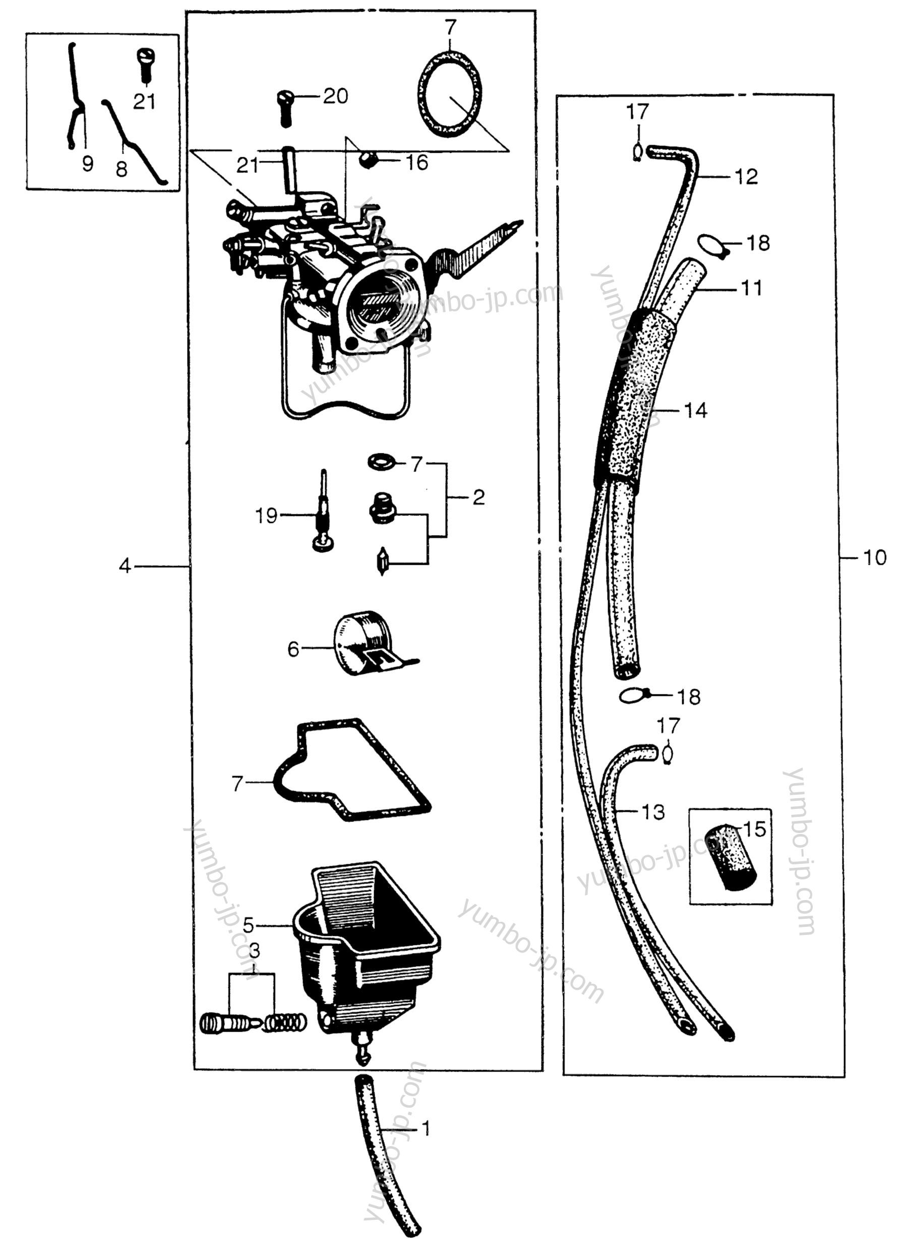 CARBURETOR for Generators HONDA E300K2 A 