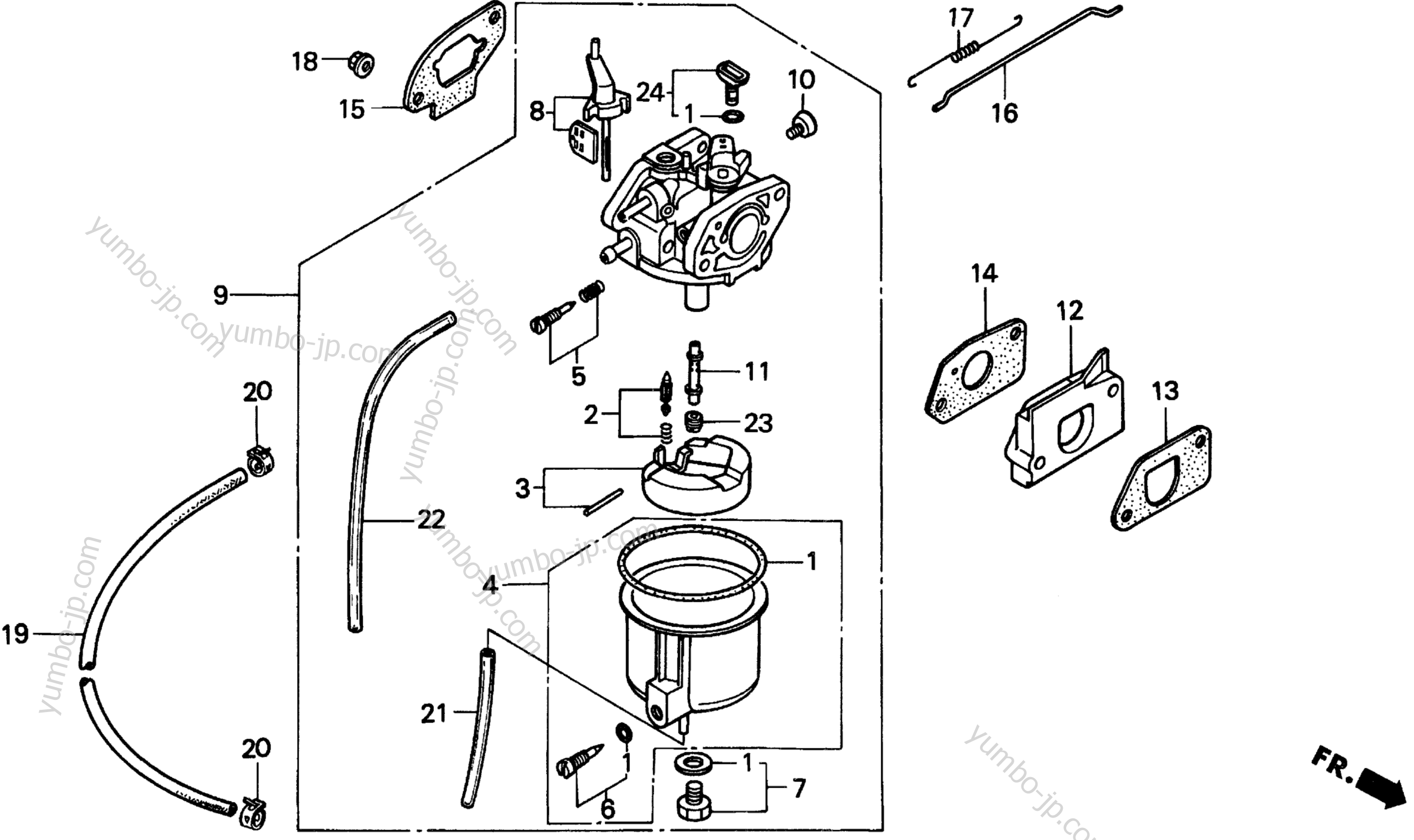 CARBURETOR for Generators HONDA EX1000 A 